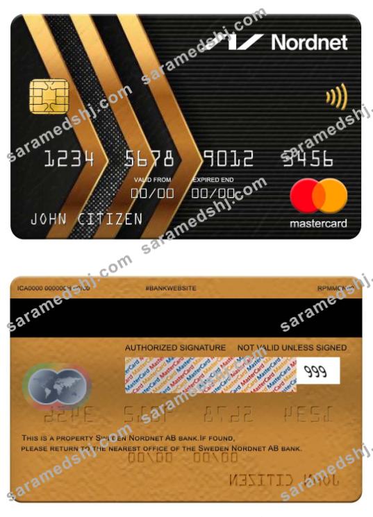 Sweden Nordnet AB bank mastercard